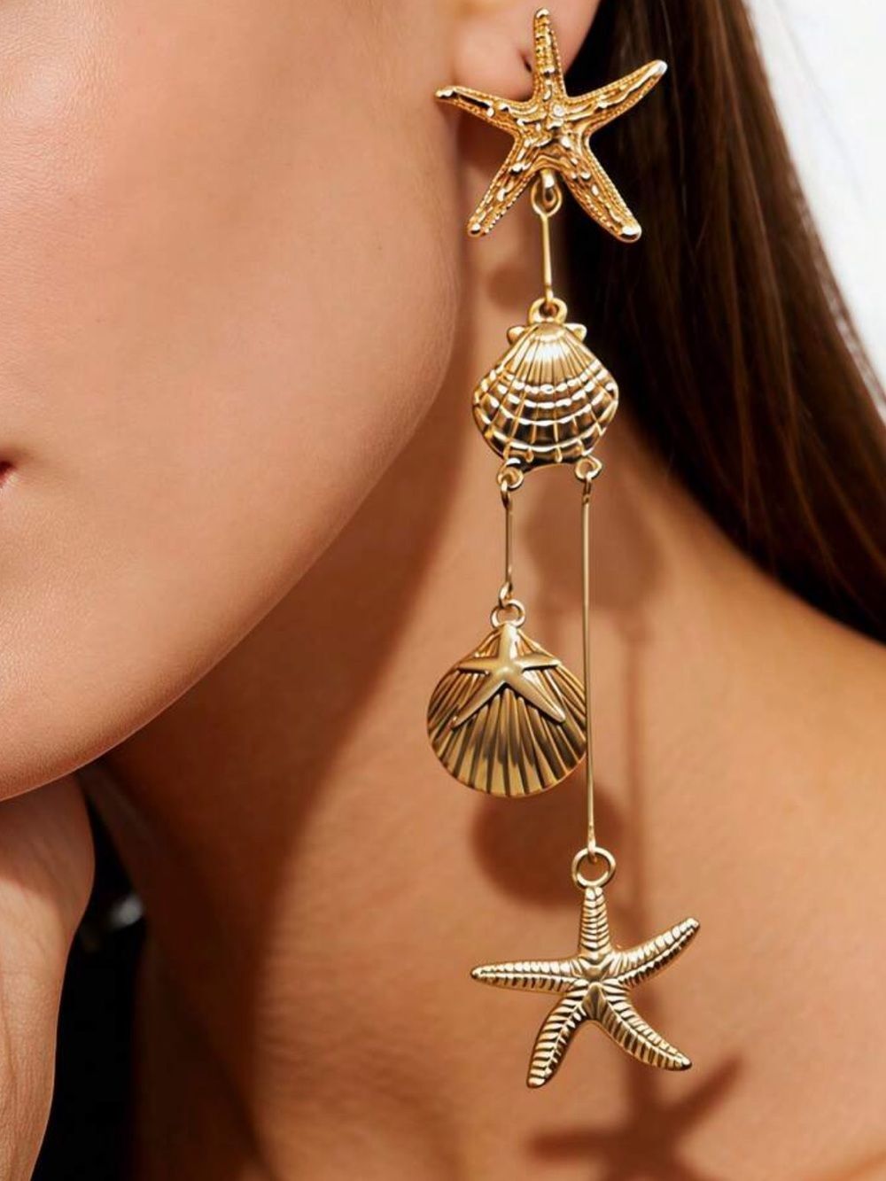 Shell Drop Earrings Q1191